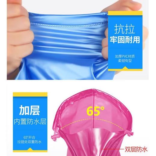加厚防滑PVC防水鞋套男女通用旅行防污防雨鞋套成人儿童鞋套新款新品 商品图3