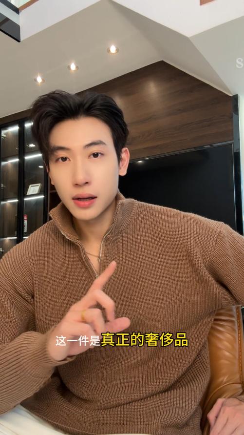 337SDSA男士秋冬新款痞帅男装潮牌纯色半拉链立领针织衫时尚休闲毛衣 商品图0