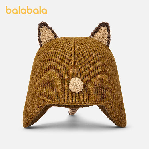 巴拉巴拉儿童帽子男女童护耳帽保暖立体造型时尚可爱 商品图2