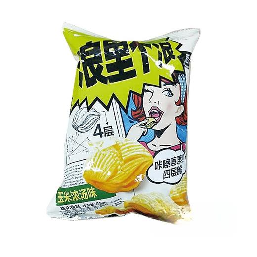 好丽友65g玉米浓汤浪里个浪薯片 商品图0