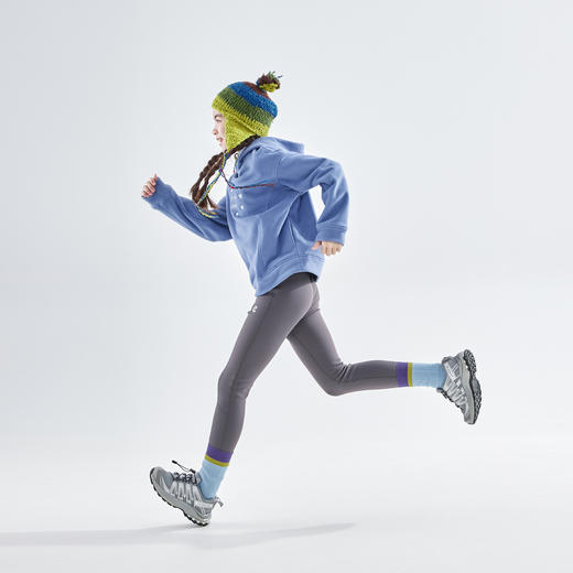 cicochild25年秋冬新款亲子中大女童加绒打底裤复合暖绒百搭裤子 商品图4