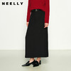 NEELLY纳俪商场同款秋季新款优雅时尚半身裙女垂感百搭修饰中长款N25094E04630 商品缩略图0