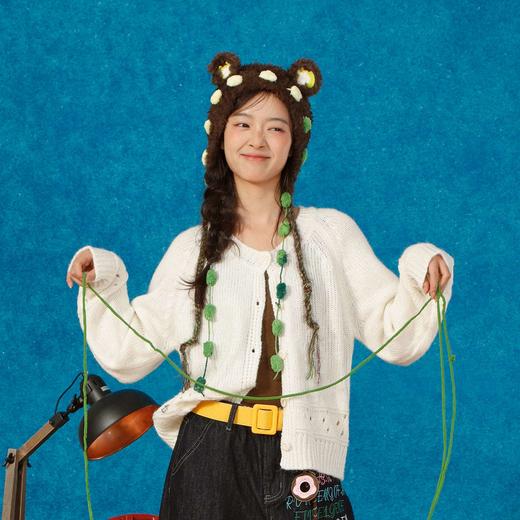 温柔甜美镂空钩花毛衣-纪念日百货门店同款165496083 商品图0