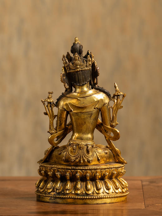 清	铜鎏金弥勒菩萨 商品图3