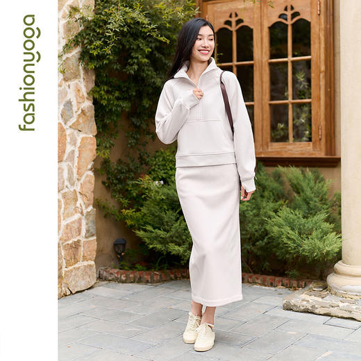 凡圣瑜伽宽松半开拉链卫衣 F15854 商品图9