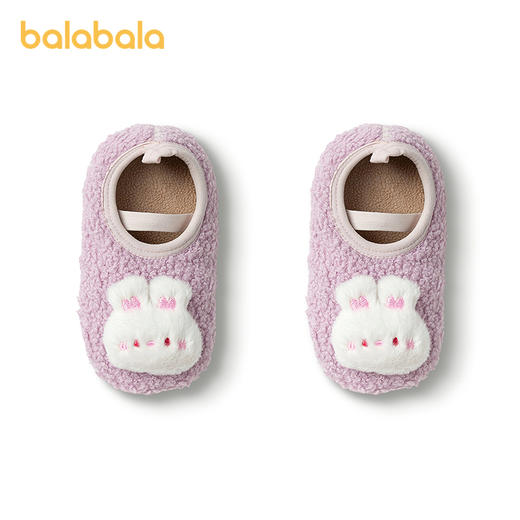 巴拉巴拉宝宝地板袜防滑点胶冬季加绒婴幼儿保暖袜子 商品图4