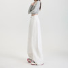【可穿三季】三防天丝棉纯白色宽松阔腿裤 性简约显瘦防油污牛仔裤 商品缩略图3