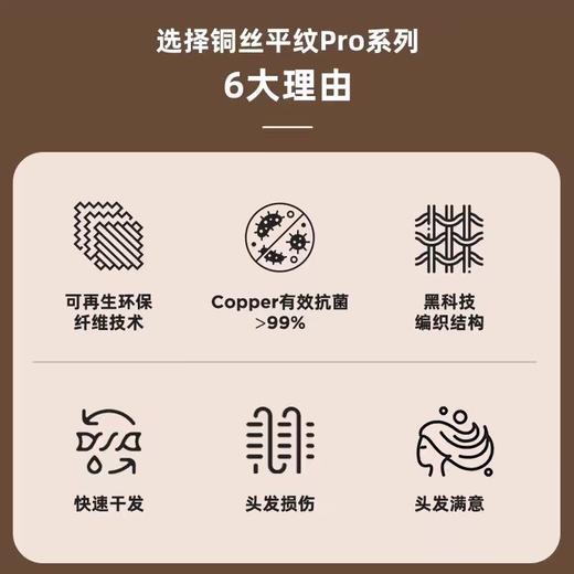 品牌直发 COZY CROWN 铜丝华夫格Pro干发帽 海风蓝/奶油黄/摩卡灰/落日粉/极光紫 商品图8