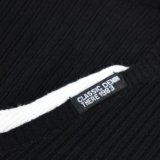 半身缘女装 秋季V领假两件装饰内搭针织打底衫毛衣JL002 商品图8