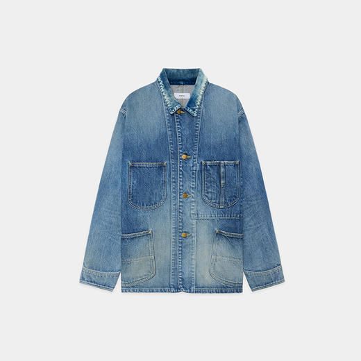 marka COVERALL JACKET 有机棉水洗牛仔工装夹克外套 商品图2