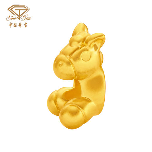 马年生肖黄金转运珠 马长长足金本命年吉祥物手串手绳 商品图10