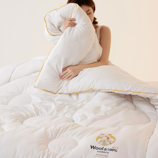 自然醒防跑毛优选澳洲羊毛被金标甄选澳洲羊毛被LFS 商品图2