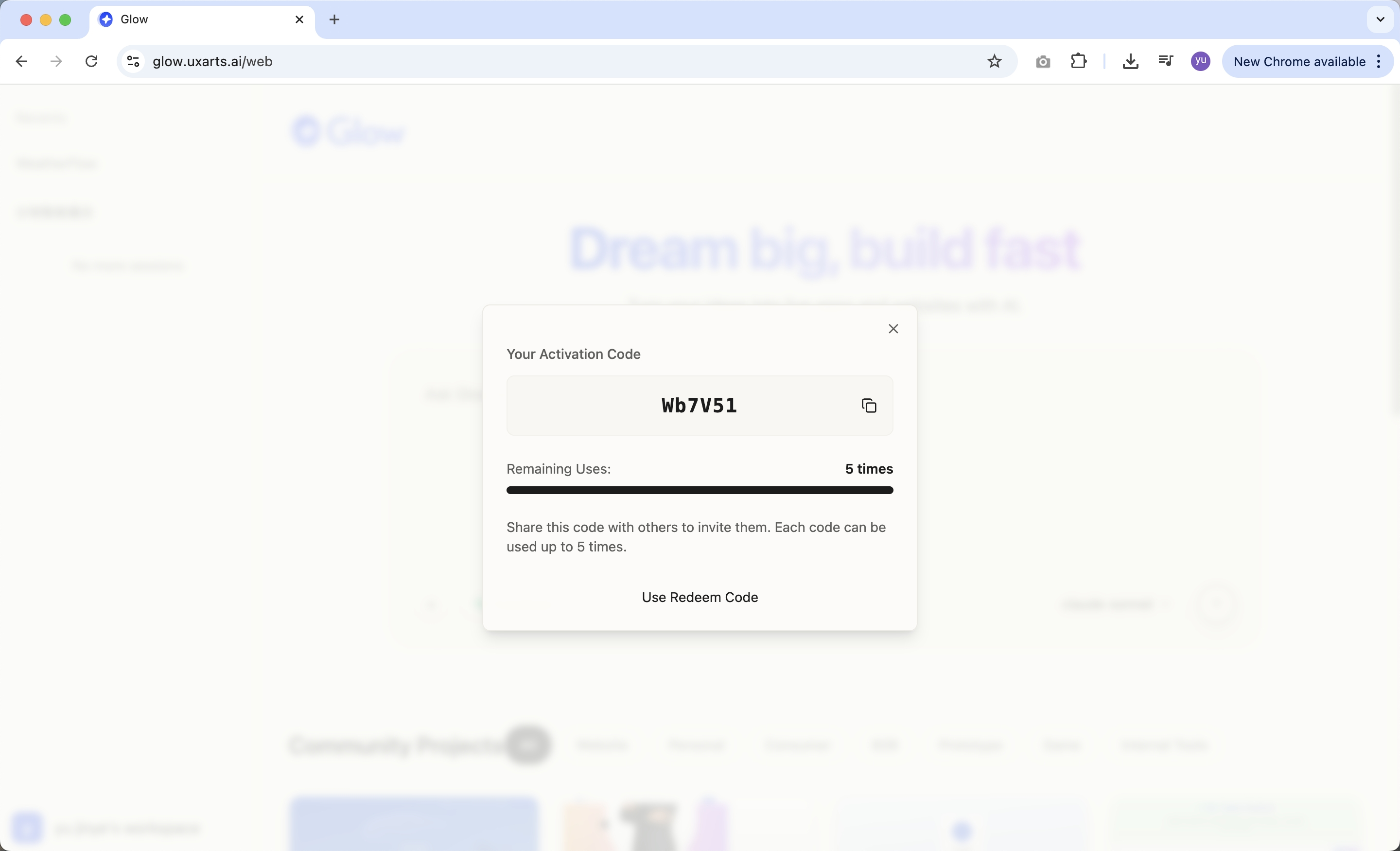 Glow invite analytics