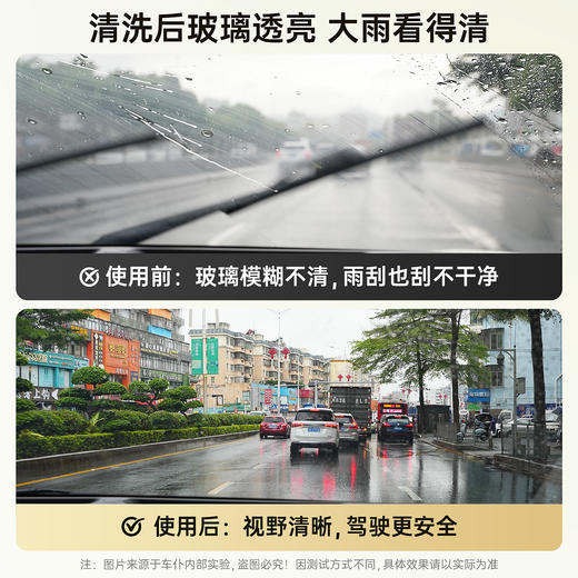 车仆升级变色去油膜清洗剂去除剂前挡风玻璃强力去油污泡沫清洁剂 商品图6
