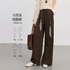 【09/26新品】熙世界老钱风丝巾系带阔腿裤女25年秋季宽松慵懒松弛感休闲直筒裤 商品缩略图3