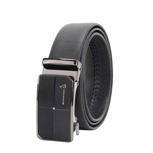 美都袋鼠（MDKANGROO）时尚MD309AM203-DA-M2男士皮带商务情人节送老公礼物父亲节皮带 黑色 115cm 商品图2