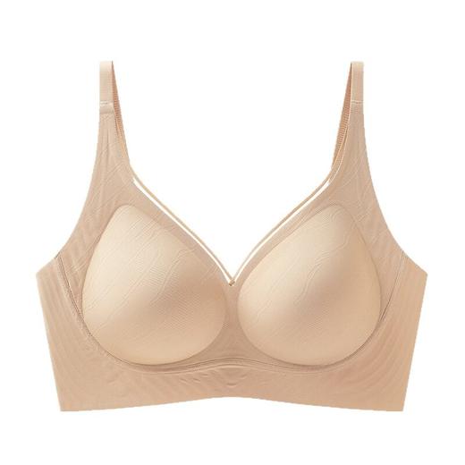 SDE-A34#  粉底液内衣无痕提拉软支撑防下垂文胸无钢圈裸感新年红色胸罩（单件） 商品图4