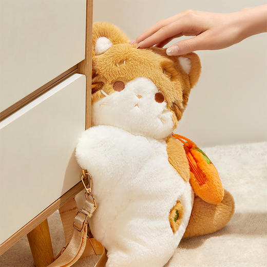 【故宫包袋】柿柿如意猫毛绒包卡通双肩包博物馆文创生日礼物女生 商品图5