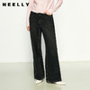NEELLY纳俪商场同款秋季新款时尚显瘦深色阔腿牛仔裤女微弹长裤N25094H04631 商品缩略图0