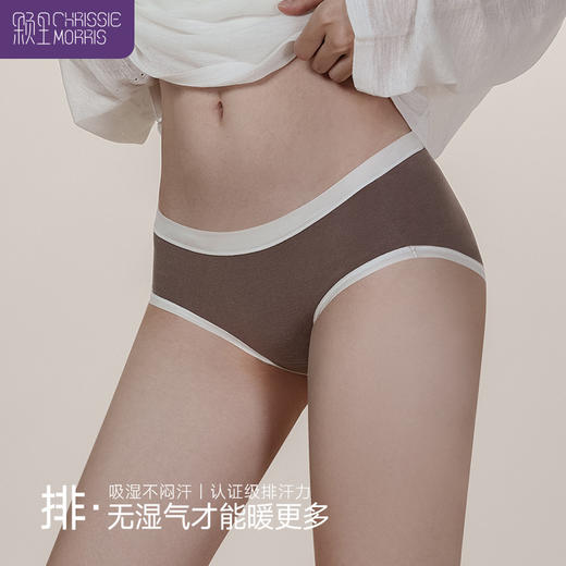 【颗里专场】内裤中高腰/中低腰可选，颗里轻暖系列保暖无尺码内裤3条 商品图1