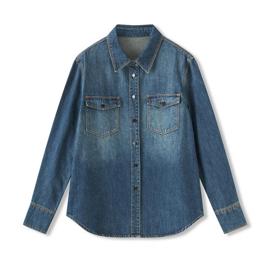 WL 2512708复古牛仔衬衫显瘦小众薄款外套 商品图4