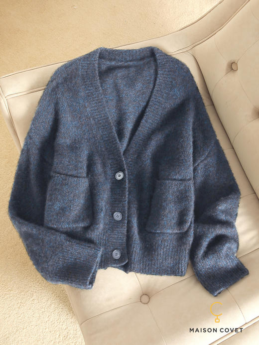 MAISON COVET 丝羊绒夹花开衫外套 商品图1