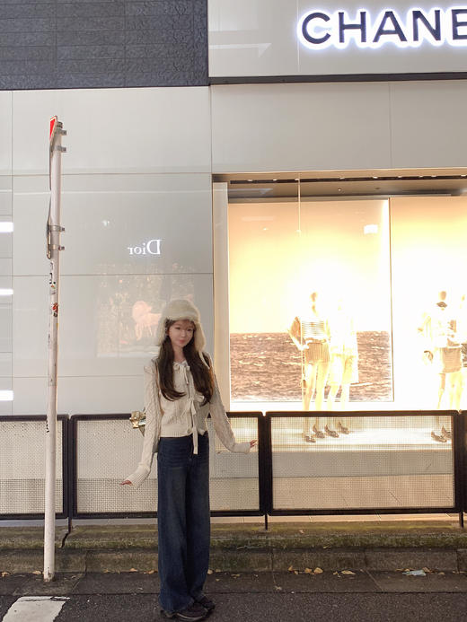 金蘑菇菇 圣诞情书 就要这一抹纯白/ 绞花毛衣 商品图5