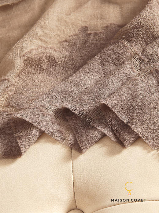 MAISON COVET 纯山羊绒蕾丝编织围巾 商品图2