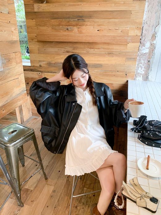 <曾小咸推荐>限时折扣【甜系下午茶】流苏系带连衣裙 今天秒杀价89！！ 商品图6