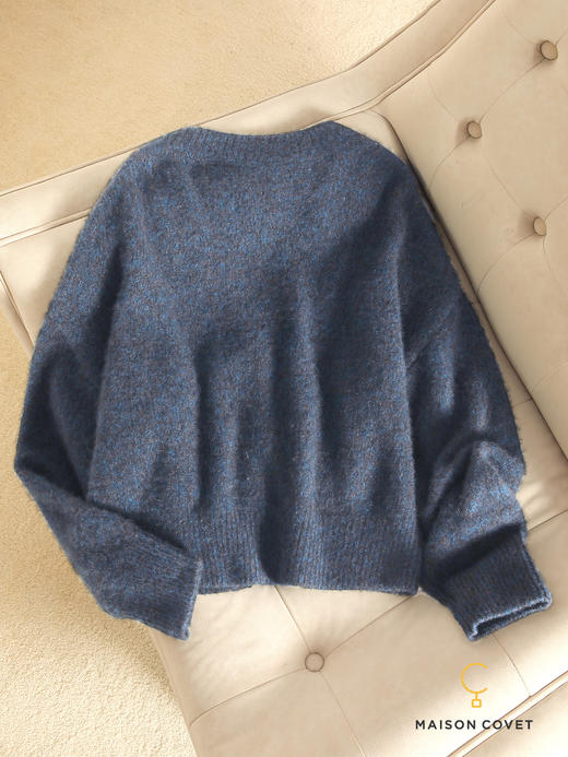 MAISON COVET 丝羊绒夹花开衫外套 商品图2