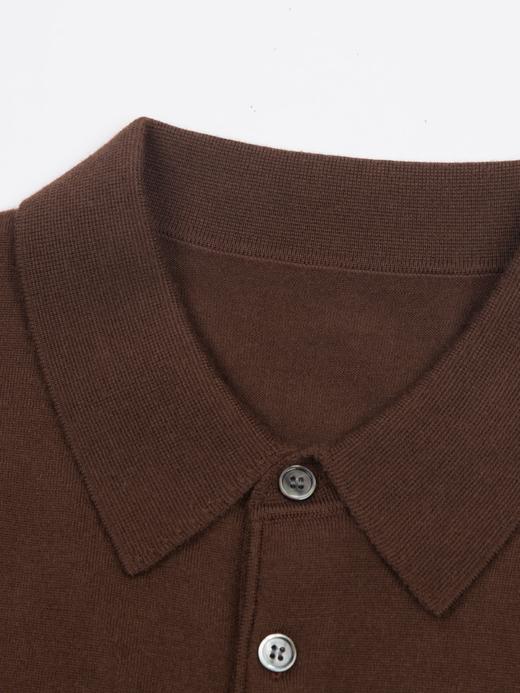 「6色可选」100%超细羊绒16针Polo针织衫 商品图7