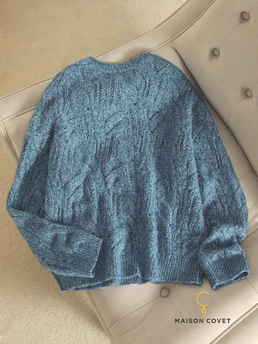 MAISON COVET丝羊绒圆领编织上衣 商品图4