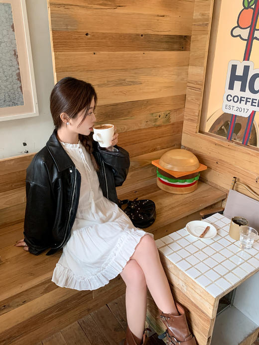 <曾小咸推荐>限时折扣【甜系下午茶】流苏系带连衣裙 今天秒杀价89！！ 商品图8