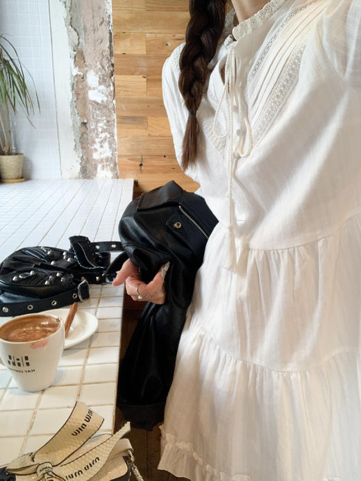 <曾小咸推荐>限时折扣【甜系下午茶】流苏系带连衣裙 今天秒杀价89！！ 商品图7