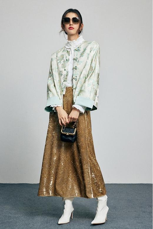 Le Malene 清新新中式国风提花撞色外套 21144 商品图4