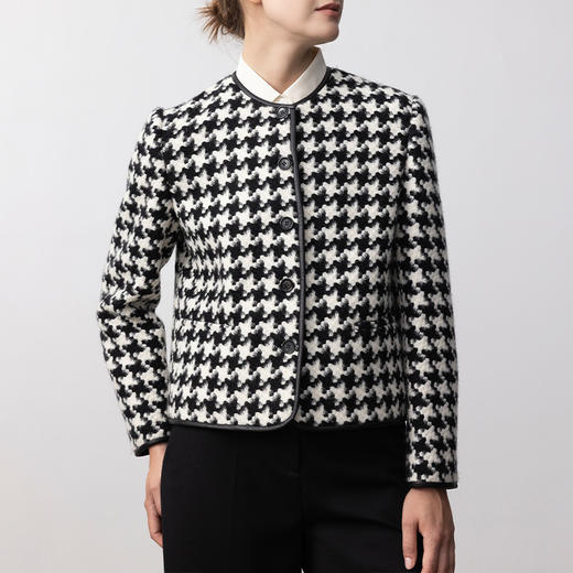 东黎 • 我不被驯化 山羊绒女士秋季皮边短款大衣 5309 商品图11