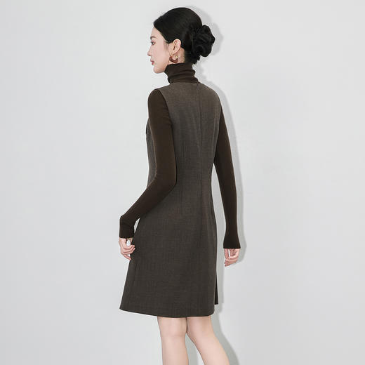 「高货wl」全新升级【铂金会员367/天猫489/差价122】(70210)洛诗琳法式重工千金风无袖连衣裙2025秋季小香风A字背心裙 商品图2