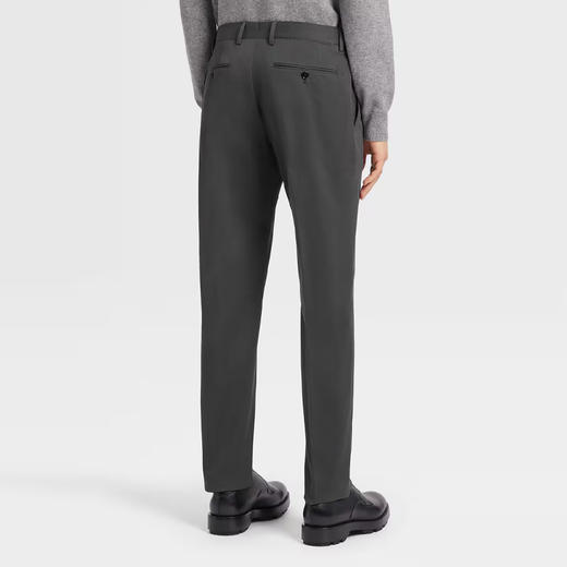 ZEGNA 杰尼亚 男士混纺棉质休闲裤 灰色 E8I03 TR14 318 商品图2