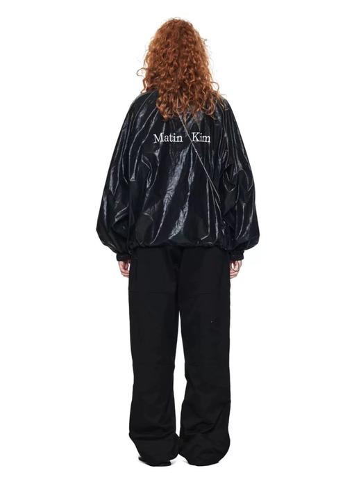 韩国m@*in kim复古时髦后背字母夹克外套 商品图1