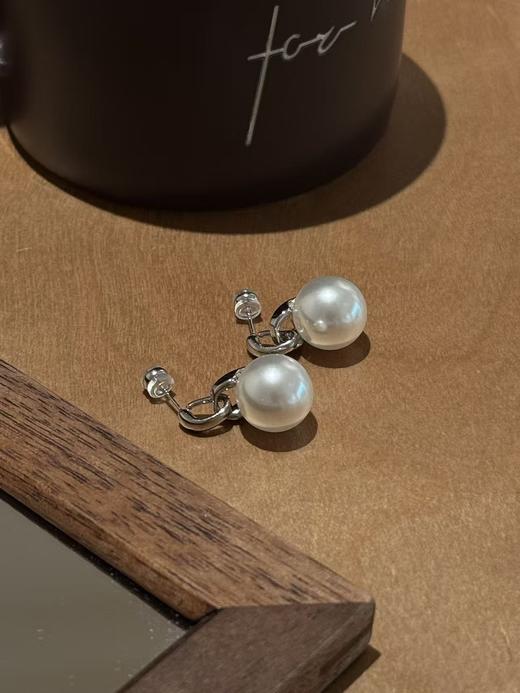 进口施华洛珍珠耳环欧阳娜娜同款大点位百搭 商品图5