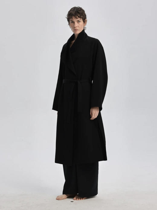 THEHOYAN｜TH2507 NILI黑色风衣 商品图5