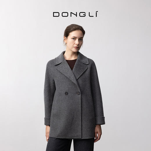 东黎 • 我不被驯化 山羊绒女士秋季西装领中长款大衣 5306 商品图6