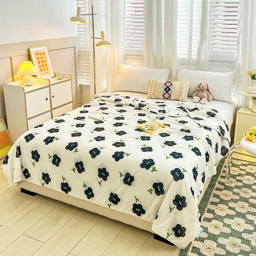 PLOVER啄木鸟(PLOVER)夏凉被-凉感丝夏被 花枝 200cm*230cm 商品图3