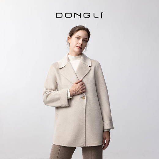 东黎 • 我不被驯化 山羊绒女士秋季西装领中长款大衣 5306 商品图3