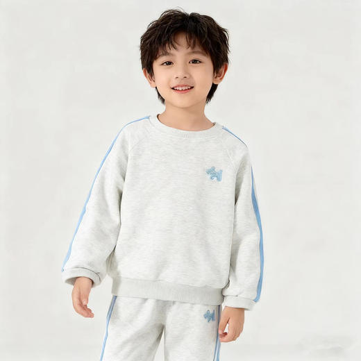 米兜象韩版春秋新款儿童套装时尚男女儿童卫衣套装儿童秋季运动童装80-160 商品图3