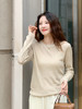 【百图lulu定制】【省心羊毛衫】可机洗  桑蚕丝羊毛混纺 圆领长袖 针织衫 商品缩略图4