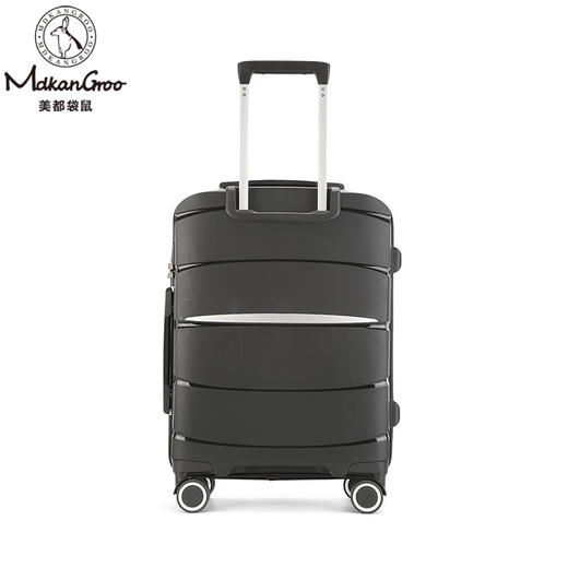 美都袋鼠（MDKANGROO）全新pp商务休闲旅行箱学生男女通用拉杆箱时尚登机箱 商品图7