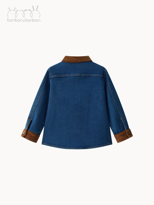 牛仔蓝撞色外套 商品图1