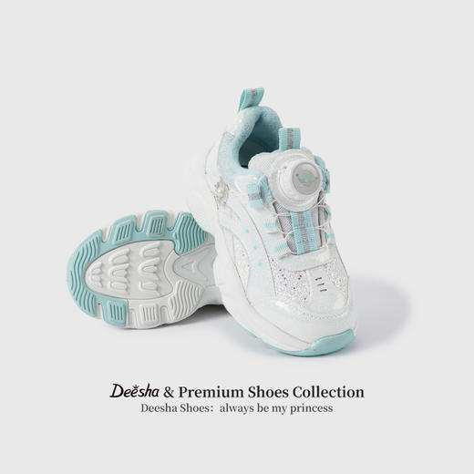 笛莎Deesha 女童童鞋2025冬季新款加绒低帮运动鞋 商品图2