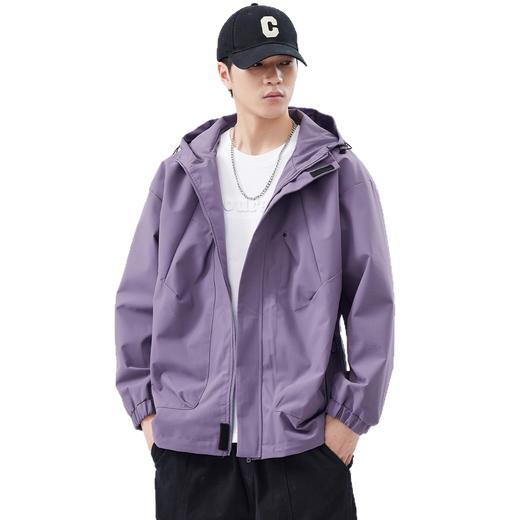 NASA三防冲锋衣情侣外套男士2025新款纯色简约风防风防水登山夹克 商品图3